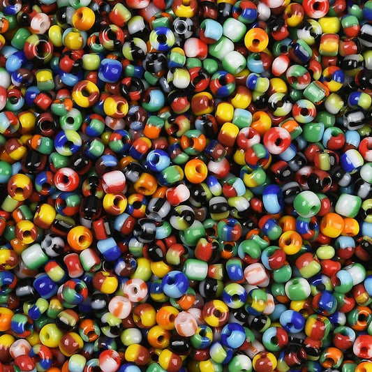 12/0 stripy seed bead mix