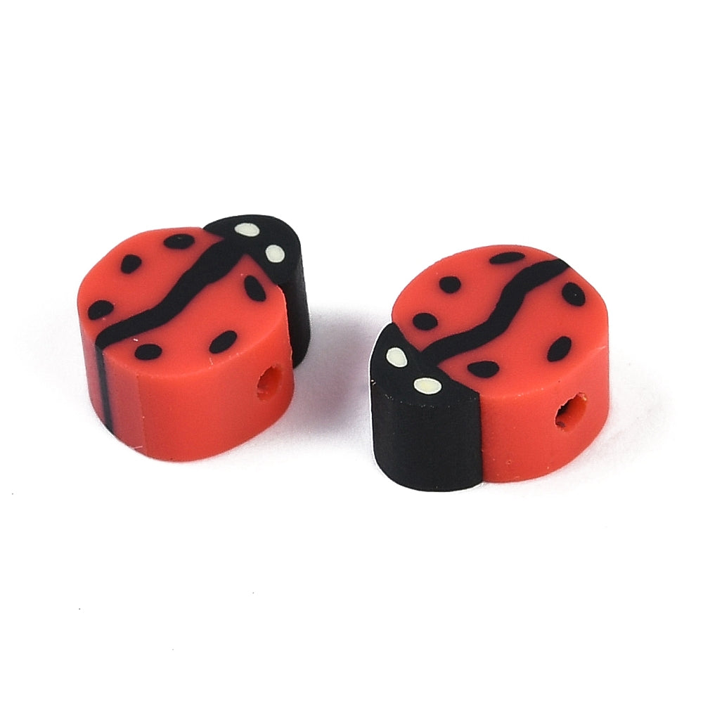 Polymer Ladybird / Ladybug beads