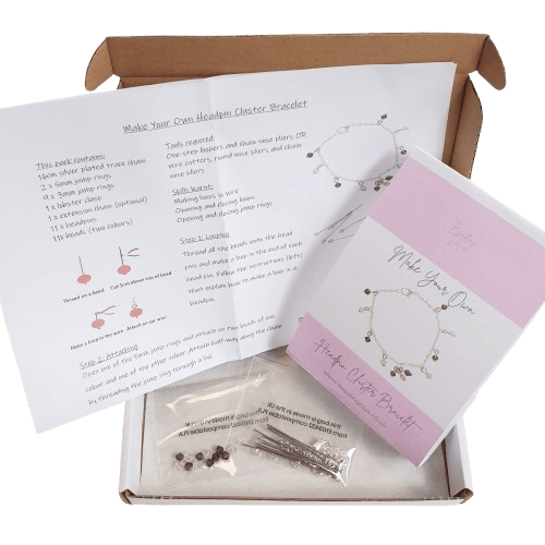 Make Your Own Headpin Cluster Drop Bracelet